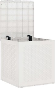 vidaXL Κουτί αποθήκευσης Λευκό 55 x 53 x 57 εκ. Πολυπροπυλένιο