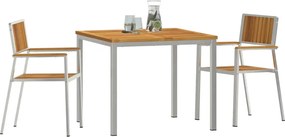 vidaXL Σετ Εξωτερικής Τραπέζης 3 τμχ. 90 x 90 x 75 cm