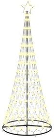 vidaXL LED Χριστουγεννιάτικο Δέντρο με βάση Θερμό λευκό 250 cm Μέταλλο