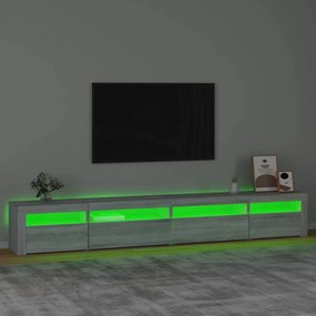 Έπιπλο Τηλεόρασης με LED Γκρι Sonoma 270x35x40 εκ. - Γκρι