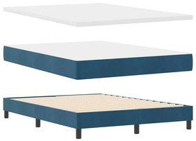 vidaXL Κρεβάτι με Ελατήρια και Στρώμα Μαύρο 100x200 εκ. Βελούδο