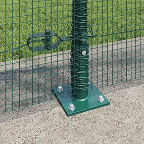 vidaXL 10 x 1 m PVC-Επικαλυμμένο Ατσάλι Πράσινο Δίχτυ