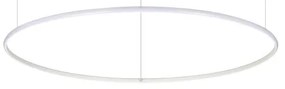 Κρεμαστό Φωτιστικό Οροφής LED 39W Λευκό Φ100cm Hulahoop 258751 Ideal Lux 258751