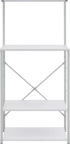 vidaXL Ντουλάπι Φούρνου Μικροκυμάτων Λευκό 60x39,6x123 εκ. Επεξ. Ξύλο