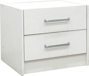 Σετ Κρεβατοκάμαρας Olympus White με Κρεβάτι 140x200εκ Σετ 3τεμ