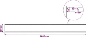 vidaXL Τέντα Λένο Πράσινο 2 x 20 μ 260 γρ PE