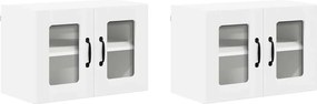 vidaXL Ραφιέρα τοίχου LUCCA 2 pcs Λευκό 60 x 31 x 40 εκ