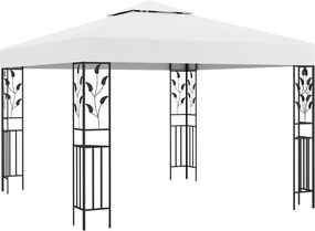 vidaXL Κιόσκι Λευκό 3 x 3 μ. 180 γρ./μ²