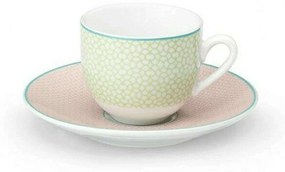 Φλυτζάνι Καφέ Με Πιατάκι Siena 25.945.17 100ml Multi Cryspo Trio Porcelain