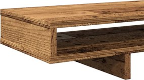 vidaXL Βάση Οθόνης Όψη Παλαιού Ξύλου 100x27x15 εκ. από Επεξ. Ξύλο