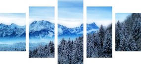 Εικόνα 5 μερών ενός παγωμένου βουνού - 200x100