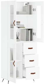 vidaXL Ντουλάπι Λευκό 69,5x34x180 εκ. από Επεξεργασμένο Ξύλο