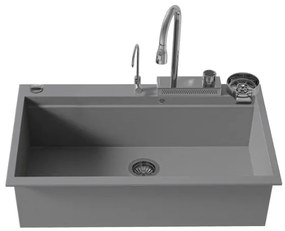 Sanitec Ultra Granite 850 Quartz Multi Ένθετος Γρανιτένιος Νεροχύτης 79Χ50cm Pietra (Inox accessories)