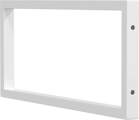 vidaXL Βραχίονες Ραφιών για Νιπτήρα Ορθ. 2 Τεμ. Λευκοί Χάλυβας