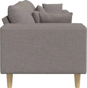 vidaXL Καναπές Taupe 250 x 77 x 76 εκ. ύφασμα