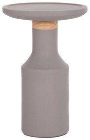 ΒΟΗΘΗΤΙΚΟ ΤΡΑΠΕΖΙ TRED(T) HM18169.03 FIBER CEMENT ΓΚΡΙ-ΦΥΣΙΚΟ RATTAN--Φ40x61Υεκ. - 0535723 - HM18169.03