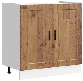 vidaXL Ντουλάπι βάσης νεροχύτη Porto Παλιό Ξύλο 80x46x81,5 cm