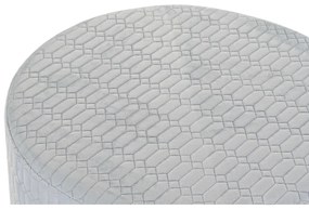 Υποπόδια DKD Home Decor πολυεστέρας Sky μπλε Σφουγγάρι Ξύλο MDF (55 x 55 x 35 cm)