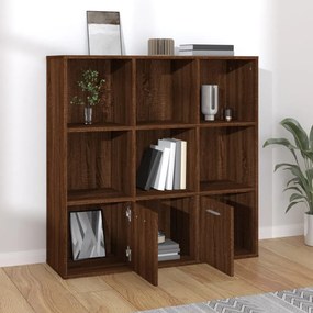 vidaXL Βιβλιοθήκη Καφέ Δρυς 98 x 30 x 98 εκ.