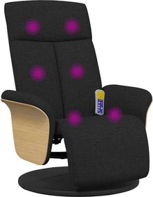 vidaXL Κάθισμα μασάζ Μαύρο 79 x 87 x 104,5 εκ ύφασμα