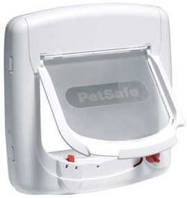 PetSafe Πορτάκι Γάτας Deluxe 400 Μαγνητικό 4 Κατευθύνσεων Λευκό - Λευκό