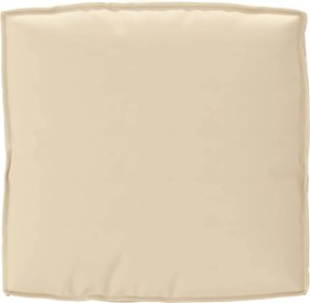 vidaXL Μαξιλάρι Μπεζ 80 x 80 x 12 cm Ύφασμα Όξφορντ