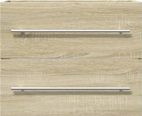 vidaXL Ντουλάπι Νιπτήρα Sonoma Δρυς 60 x 38,5 x 48 εκ. από Επεξ. Ξύλο