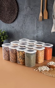 Storage Box Set (12 Pieces) BNMPOLYWS12-12 White