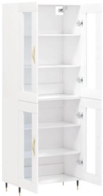 vidaXL Ντουλάπι Λευκό 69,5x34x180 εκ. από Επεξεργασμένο Ξύλο