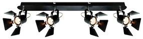 Φωτιστικό Οροφής Spot 77-2210 GU12015A-4B Mystik Black Mat Homelighting Metal