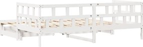 vidaXL Καναπές Κρεβάτι Συρόμενος Χωρίς Στρώμα 80x200 εκ. &amp; Συρτάρια