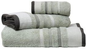 Πετσέτες Χαβάη Σετ 3τμχ Sage Green Viopros Σετ Πετσέτες 70x140cm 100% Cotton