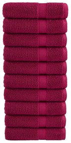 Χειροπετσέτες Premium SOLUND 10 τεμ. Μπορντό 50x100 εκ. 600 γρ./μ²