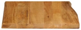 vidaXL Επιφάνεια Τραπεζιού 80x80x2,5 εκ. Live Edge Μασίφ Ξύλο Μάνγκο