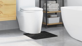 vidaXL Πατάκι Μπάνιου U-Σχήματος Ανθρακί 50x50 εκ. Πολυπροπυλενίου Αντιολισθητικό