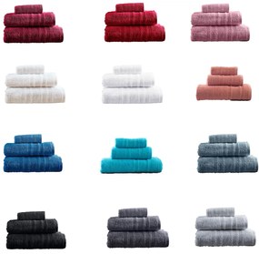 Πετσέτα Προσώπου (50x90) Rythmos Laura 500gsm Κόκκινο