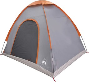 vidaXL Σκηνή Camping 2 ατόμων Γκρι και Πορτοκαλί