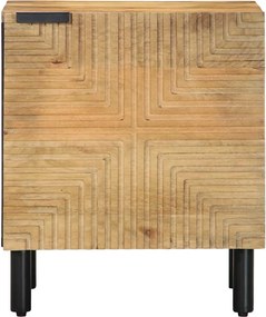 vidaXL Κομοδίνο καφέ 40x33x46 cm από μασίφ ξύλο Mango