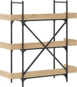 vidaXL Βιβλιοθήκη 3 Επιπέδων Sonoma Δρυς 100x33x108,5εκ. Επεξεργ. Ξύλο