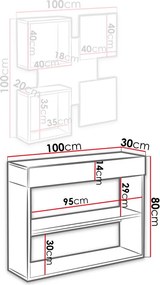 Κονσόλα Squeezy - 100.00Χ30.00Χ80.00cm