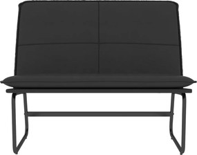 vidaXL Πάγκος Μαύρος 100 x 75 x 76 εκ. από Συνθετικό Δέρμα