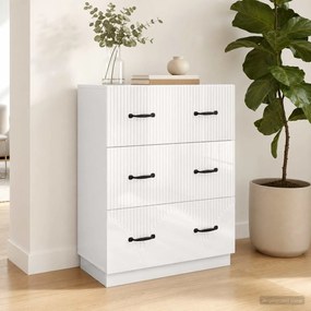 vidaXL Ντουλάπι με Συρτάρια Λευκό 66 x 34,5 x 87 εκ.