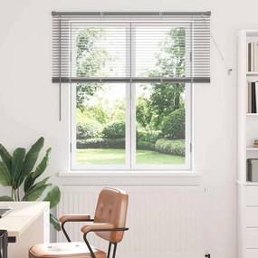 vidaXL Βενετσιάνικες Ρόδες Ασημί 130 x 135 εκ Αλουμίνιο