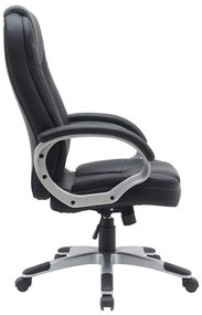 BF6950W Πολυθρόνα Γραφείου Διευθυντή, Pu Μαύρο 65x70x110/120cm
