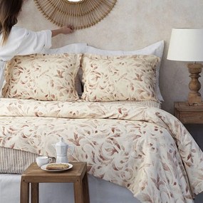 Μαξιλαροθήκες Σετ 2τμχ EC554 Beige Palamaiki 50X72 50x76cm 100% Βαμβακοσατέν