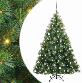 vidaXL Τεχνητό Χριστουγεννιάτικο Δέντρο Πράσινο 210 cm ΠΕ και PVC
