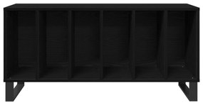 vidaXL Ντουλάπα Δίσκων Μαύρη Δρυς 100x38x48 εκ. Επεξεργασμένο Ξύλο