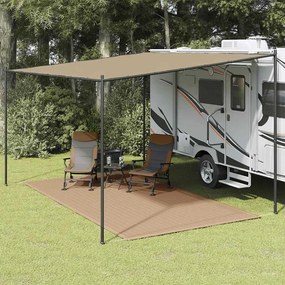 vidaXL Χαλί Σκηνής Taupe 200 x 400 εκ.