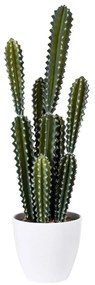 Τεχνητό Φυτό Σε Γλάστρα Cereus Jamacaru Cactus 20095 71cm Green-White Globostar Polyurethane