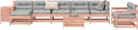 vidaXL Καναπές Κήπου Σετ 10 Τεμαχίων Μασίφ Ψευδοτσούγκα Ελάτης